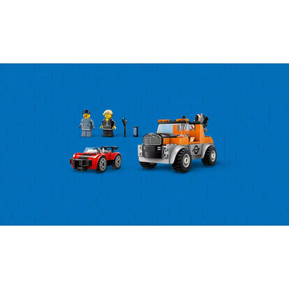 LEGO City Camionetă de tractare și mașină sport 60435