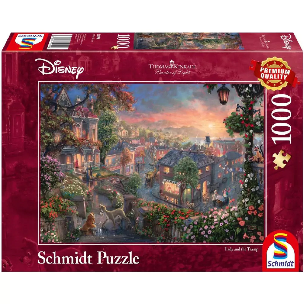 Puzzle Schmidt: Disney - Lady și vagabondul, 1000 de piese