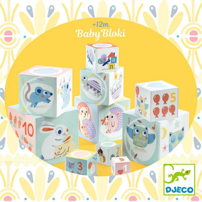 Djeco Turn de construit BabyBloki fata cutie