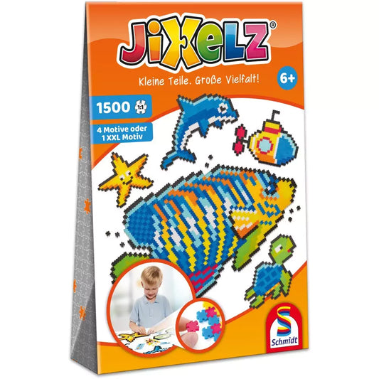 Puzzle Jixelz: Lumea subacvatică, 1500 piese cutia