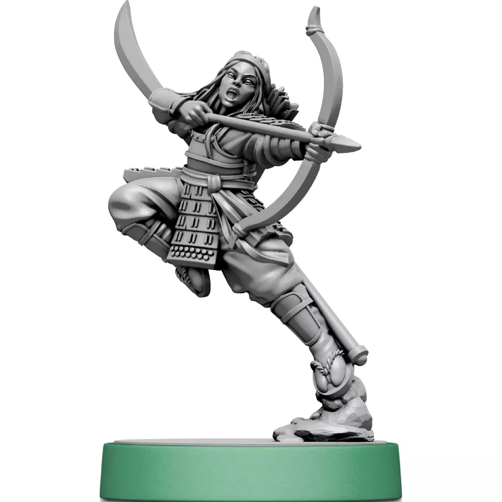 Tomoe Gozen miniatűr figura íjjal, Unmatched: Soare Răsare társasjátékból