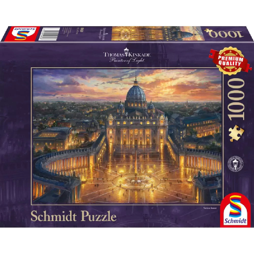 Puzzle Schmidt: Thomas Kinkade - A Vatikán, 1000 darabos