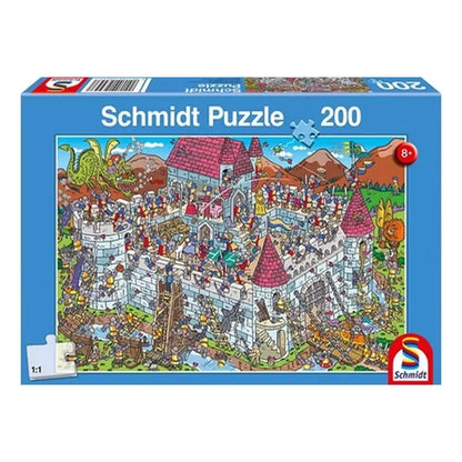 Puzzle Schmidt: View into the knight's castle, 200 piese