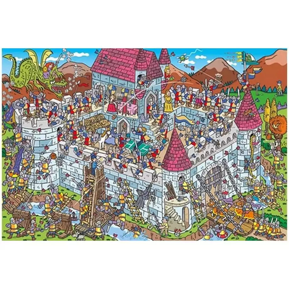 Puzzle Schmidt: View into the knight's castle, 200 piese