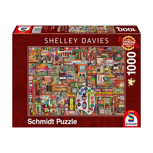 Puzzle Schmidt: Shelley Davies - Vintage Artist Materials, 1000 piese
