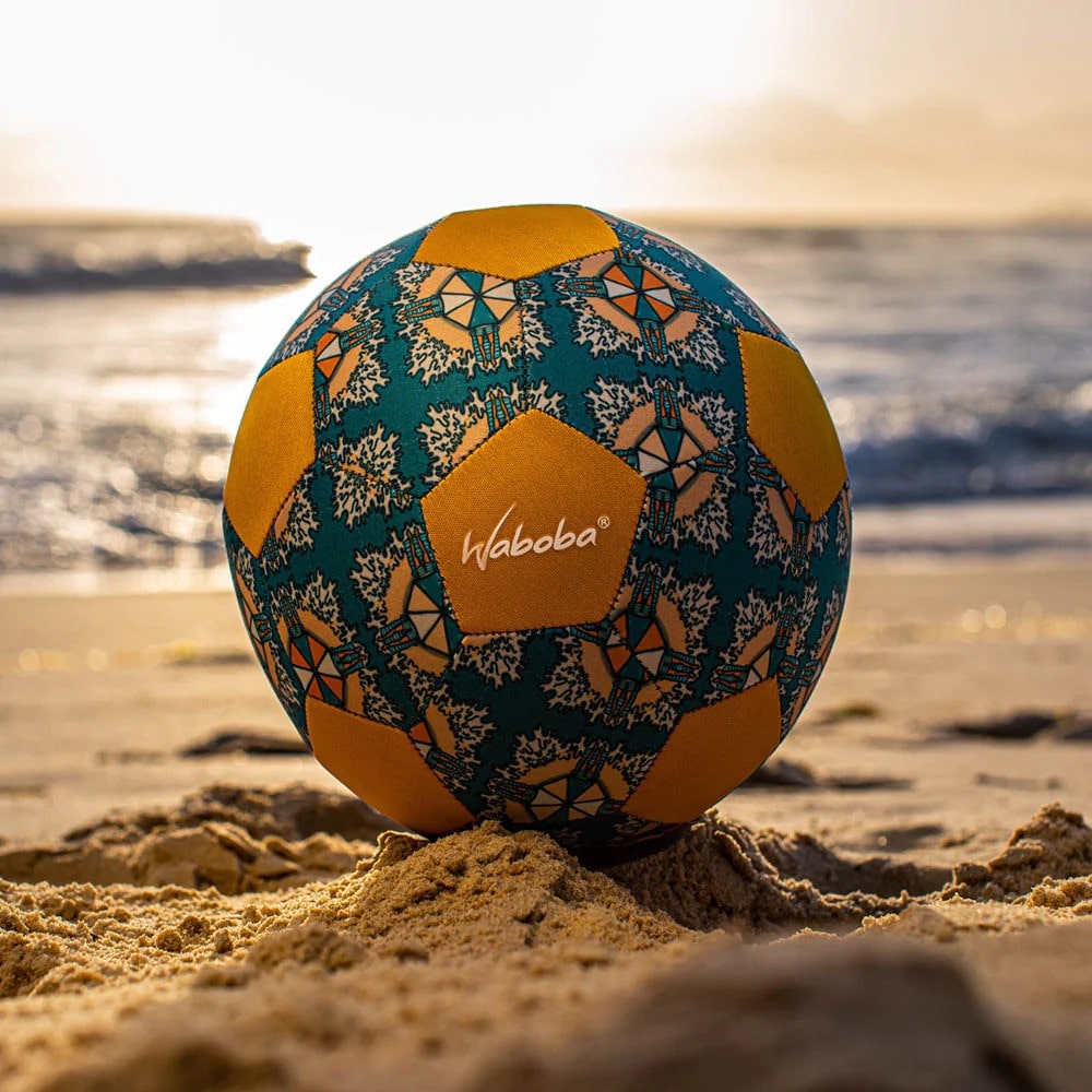 Minge de fotbal pentru plajă Waboba, albastru cu portocaliu