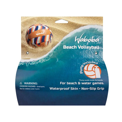 Minge de volei pentru plaja Waboba din piele impermeabila, cu pompa inclusa