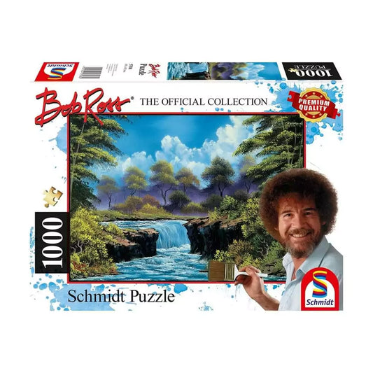 Puzzle Schmidt: Bob Ross - Waterfall on the Light, 1000 piese