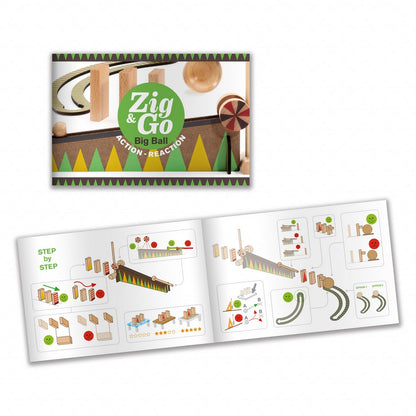 Djeco Zig & Go "Bilă mare", set cu 27 piese - indrumator colorat