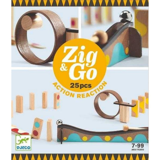 Djeco Zig & Go "Clopoțel", set cu 25 piese - ambalaj vedere din fata