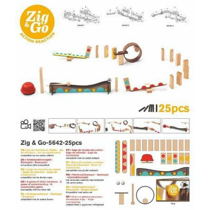 Djeco Zig & Go "Clopoțel", set cu 25 piese - componente set