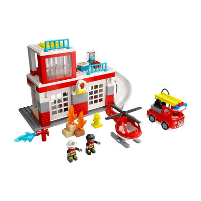 LEGO DUPLO Remiză de pompieri și elicopter 10970