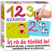 Írj rá és töröld le: Számok 1 2 3 joc în limba maghiară