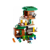 LEGO Minecraft: Căsuța modernă din copac 21174, 909 piese