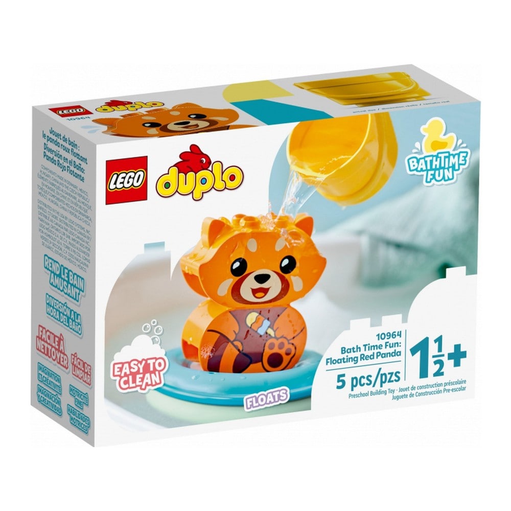 LEGO DUPLO -  Panda Rosu Plutitor 10964, 5 piese