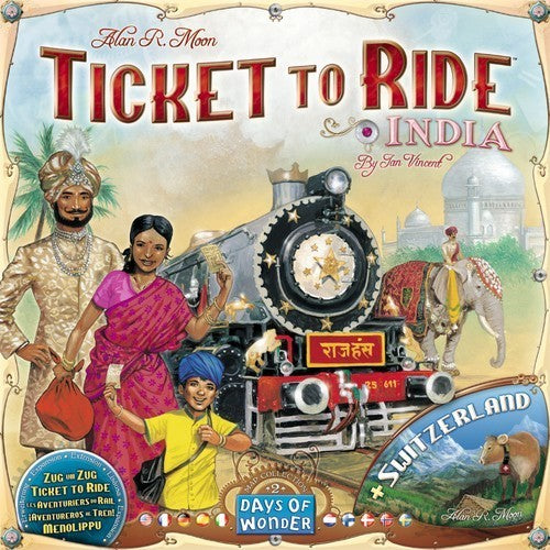Ticket to Ride: India & Switzerland extensie-Days Of Wonder-1-Jocozaur