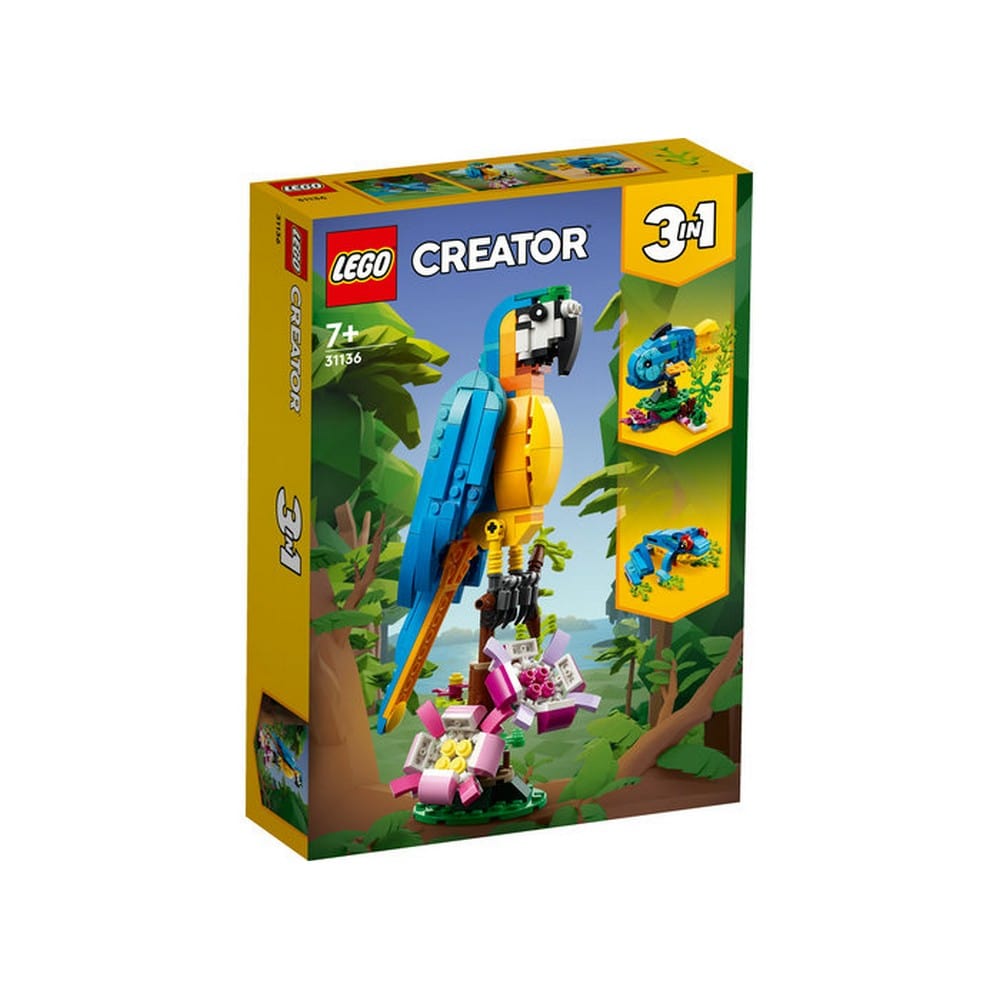 LEGO Creator -  Papagal exotic 31136, 253 piese