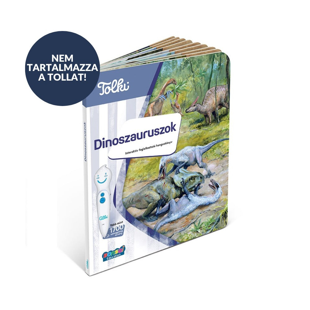 Tolki interaktív könyv - Dinoszauruszok carte interactivă în limba maghiară