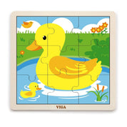 Puzzle din lemn cu 9 piese - Rățușcă, Viga