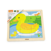 Puzzle din lemn cu 9 piese - Rățușcă, Viga