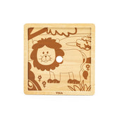 Puzzle din lemn cu 9 piese - Leu, Viga