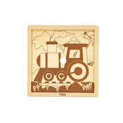 Puzzle din lemn cu 9 piese - Tren, Viga