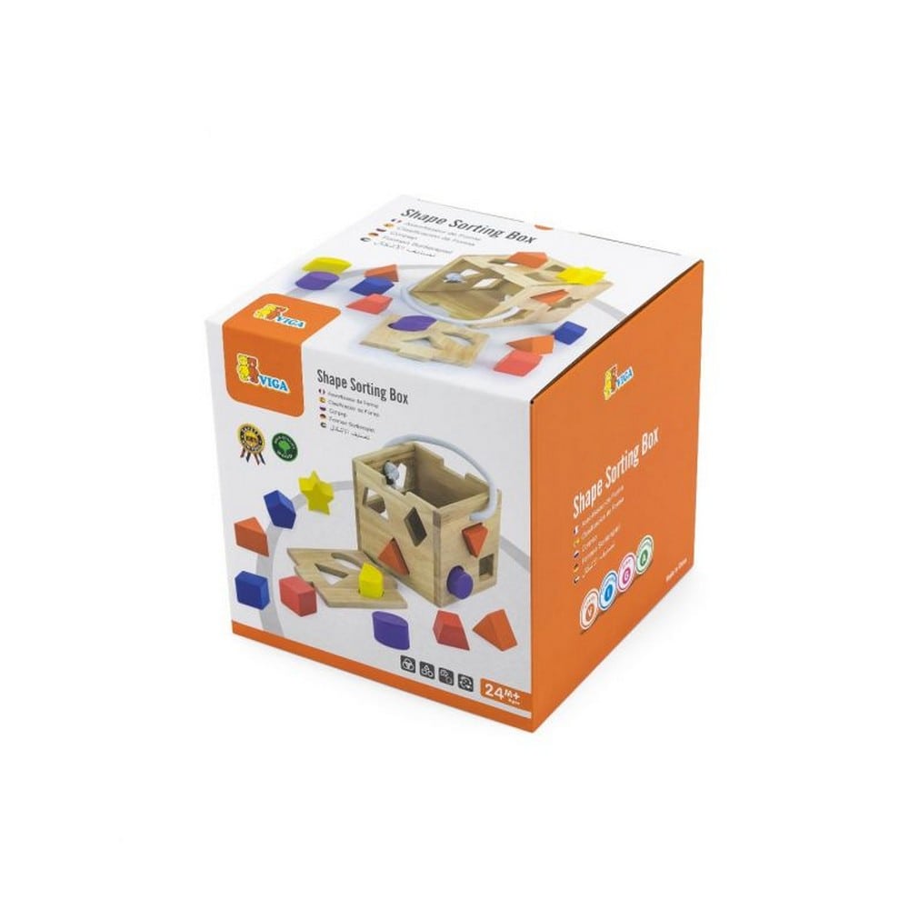 Cub din lemn pentru sortarea formelor