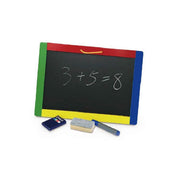 Tăbliță dublă față - magnetică și de scris cu cretă, cu accesorii, din lemn