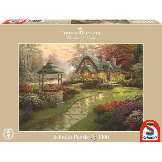 Puzzle 1000 MAKE A WISH COTTAGE-Schmidt-1-Jocozaur