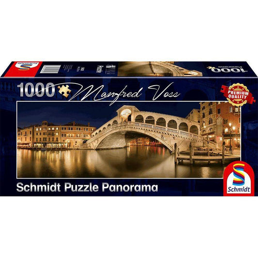 Puzzle 1000 MANFRED VOSS: RIALTO BRIDGE-Schmidt-1-Jocozaur
