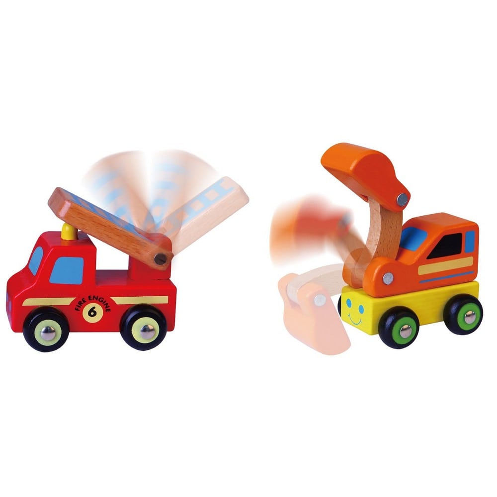 Mini vehicule set din lemn, Viga