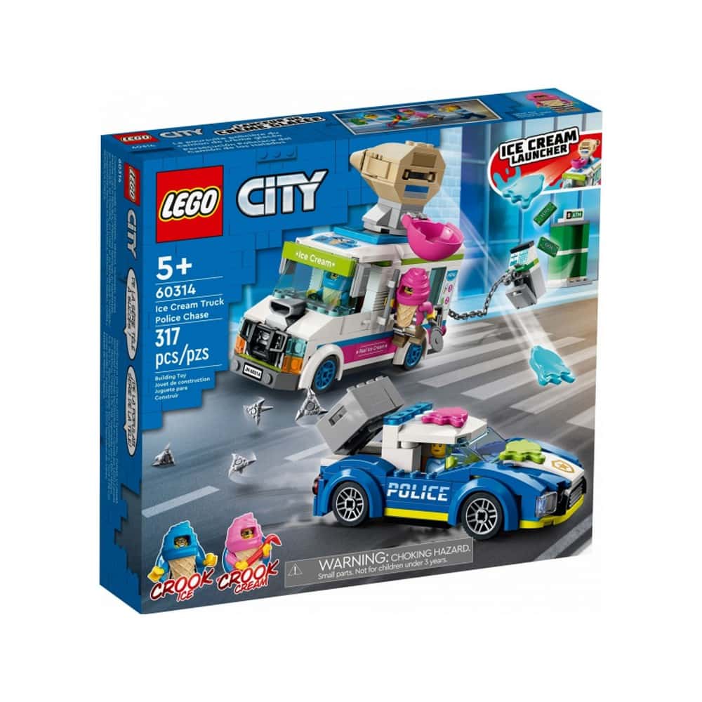 LEGO City Urmarirea masinii de inghetata 60314, 317 piese