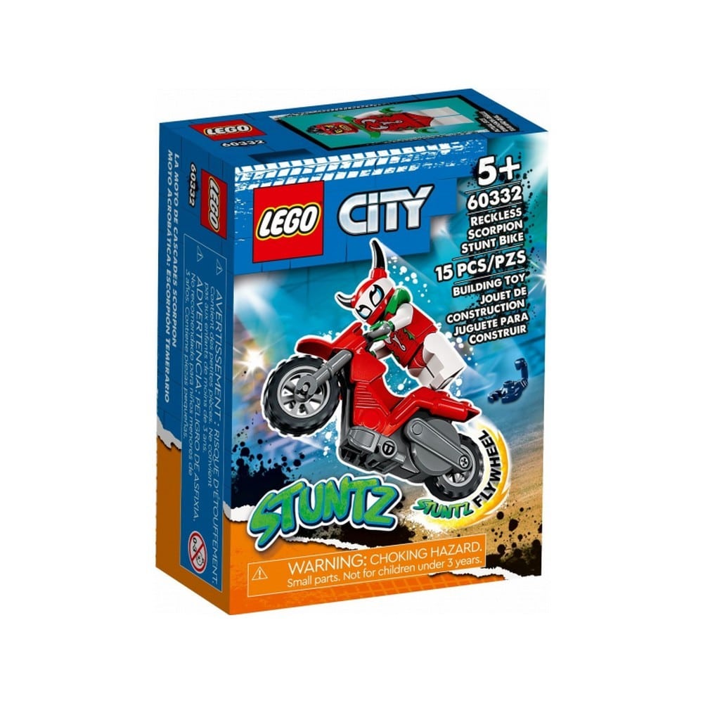 LEGO City Motocicletă de cascadorii scorpion sălbatic 60332