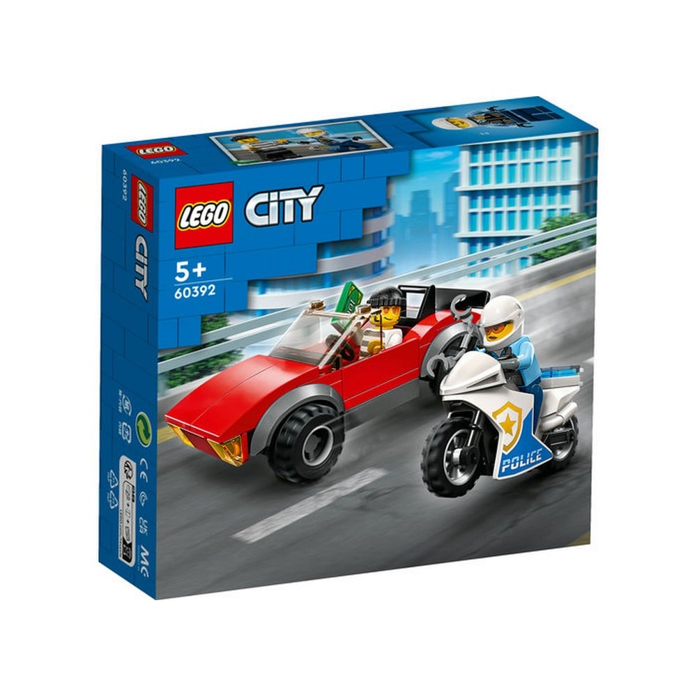 LEGO City Urmarire pe motocicleta 60392, 59 piese