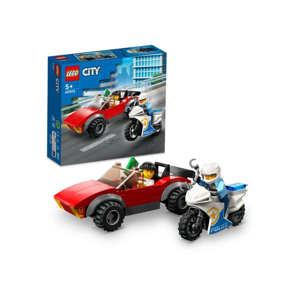 LEGO City Urmarire pe motocicleta 60392, 59 piese