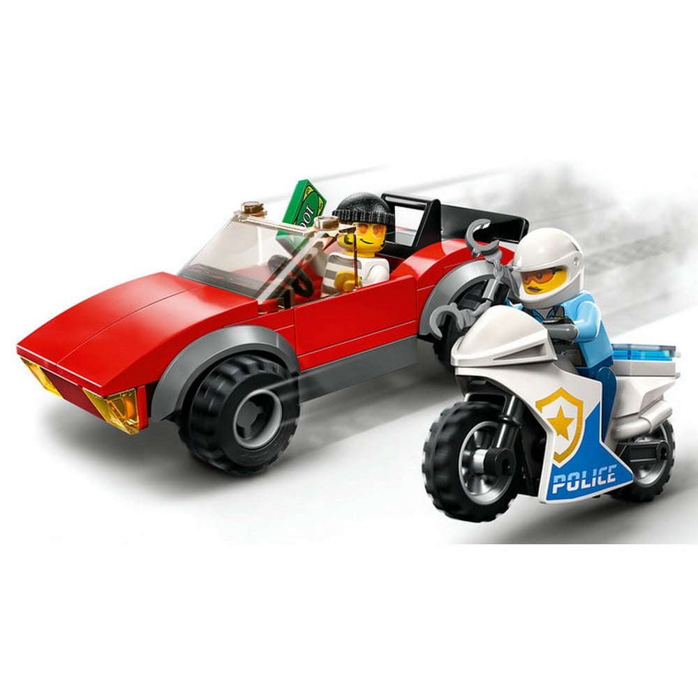 LEGO City Urmarire pe motocicleta 60392, 59 piese