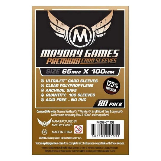 Mayday Premium Magnum Copper Premium Card Sleeves (pack of 80) 65mm x 100mm - Jocozaur.ro - Omul potrivit la jocul potrivit