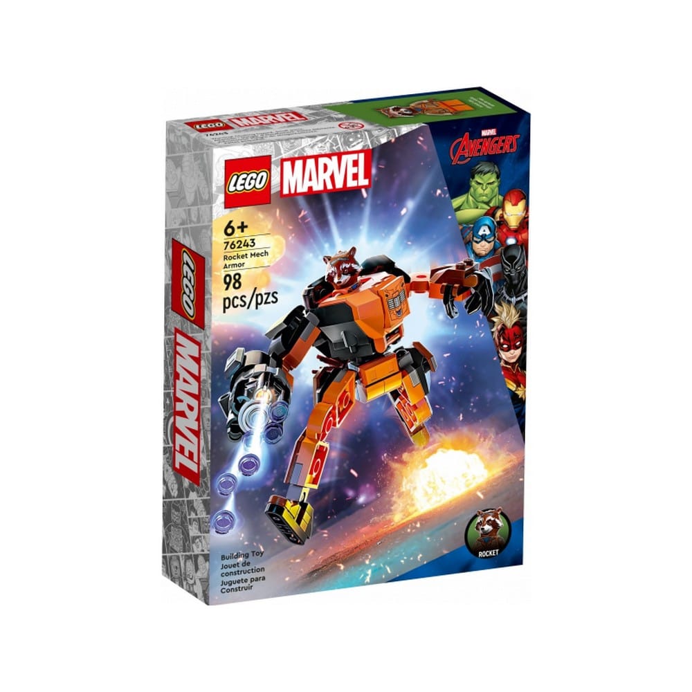 LEGO Marvel Super Heroes: Robot Rocket 76243, 98 piese