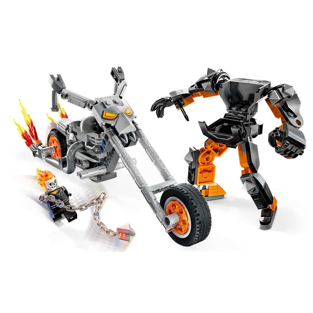 LEGO Marvel Robot și motocicletă Călărețul fantomă 76245