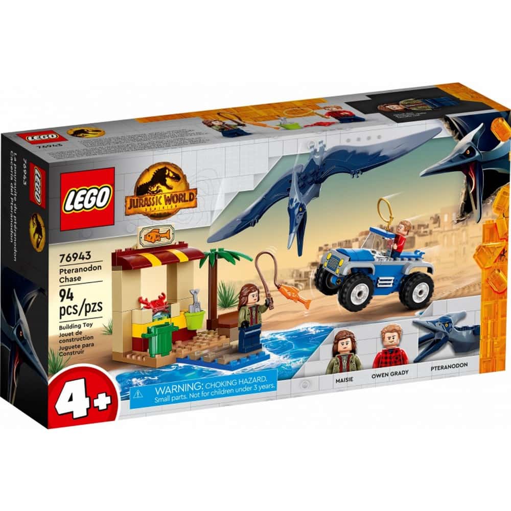 LEGO Jurassic World Urmărirea Pteranodonului T. rex 76943