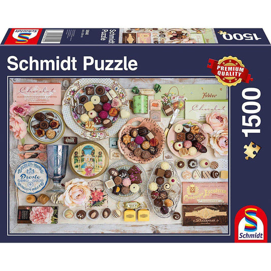 Puzzle 1500 NOSTALGIC CHOCOLATES-Schmidt-1-Jocozaur