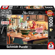 Puzzle 1000 de piese - La masa din bucătărie
