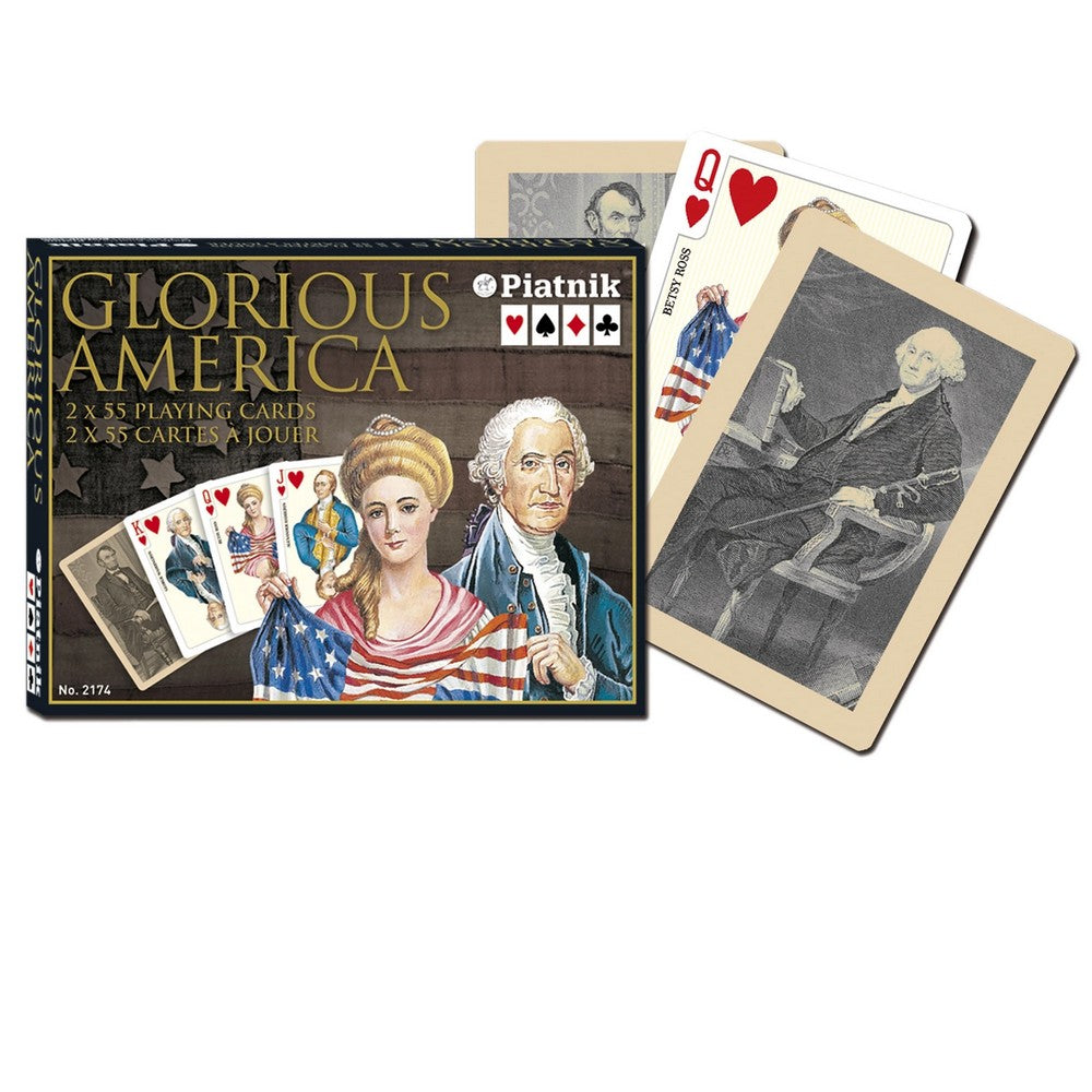 Pachet de cărți 2x55 - Istoria Americii (Glorious America)
