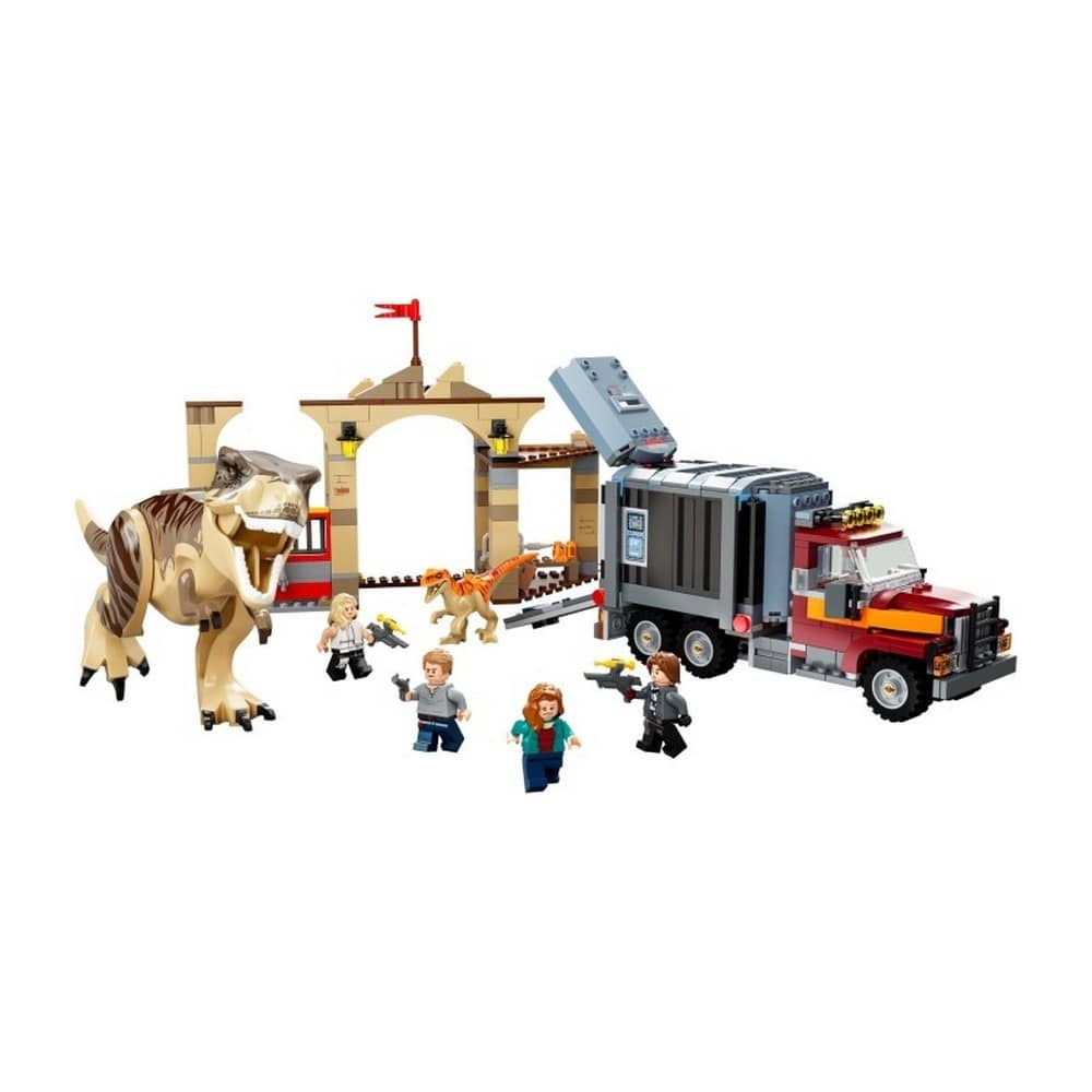 LEGO Jurassic World Evadarea dinozaurilor T. rex și Atrociraptor 76948