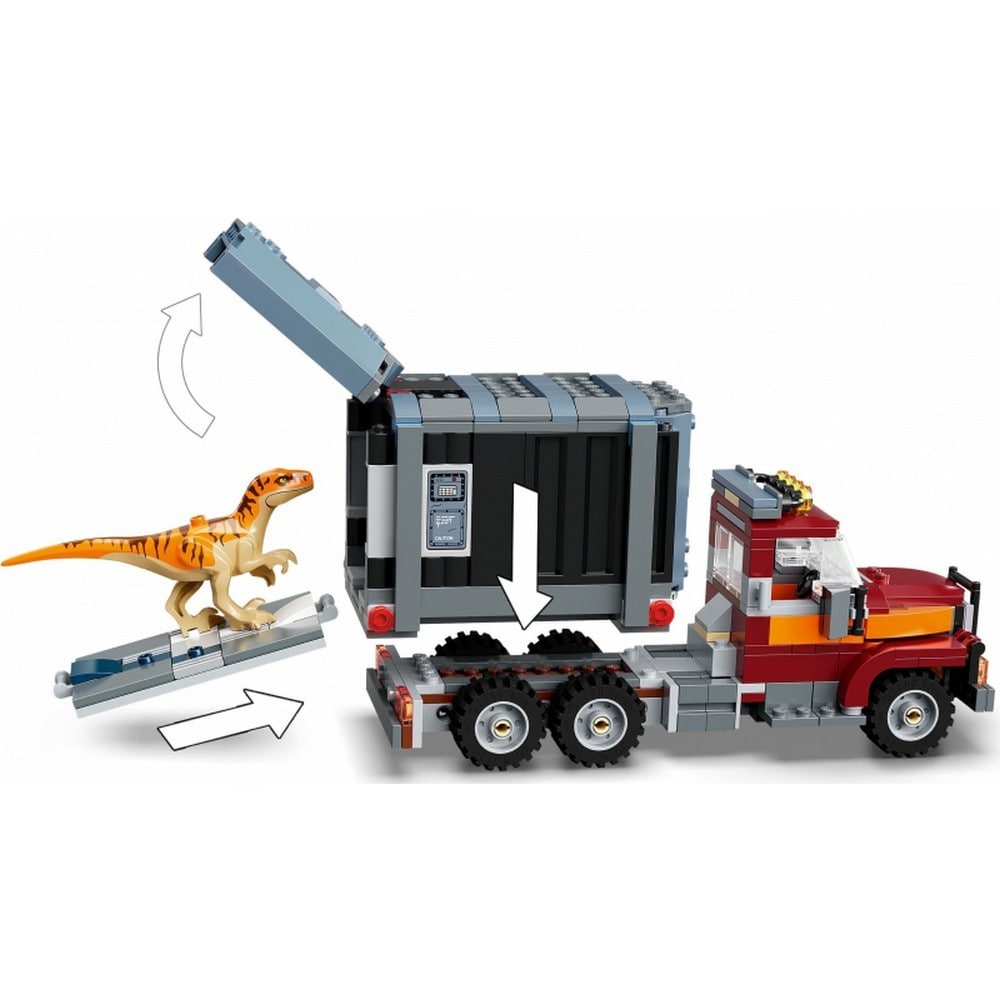 LEGO Jurassic World -  Evadarea dinozaurilor T.rex si Atrociraptor 76948, 466 piese