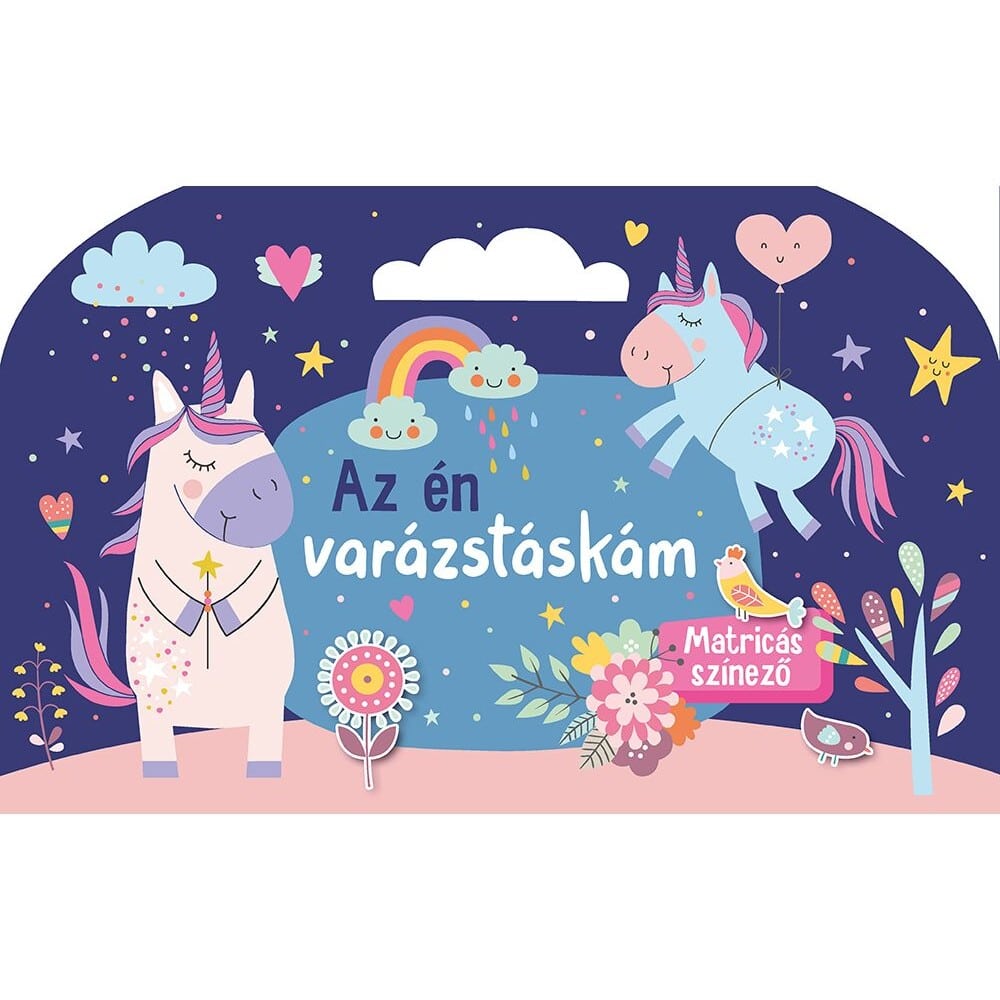 Az én varázstáskám – matricás színező carte în limba maghiară
