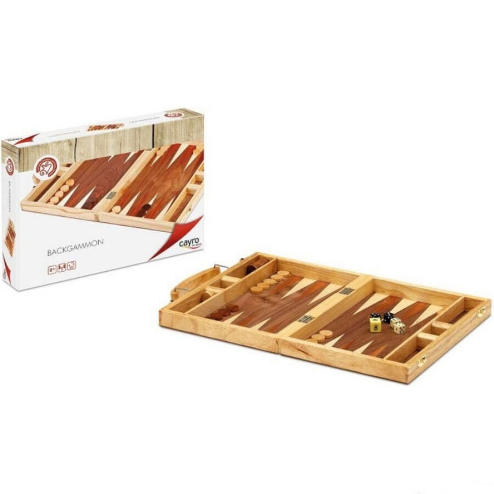 Backgammon fadobozban joc de societate în limba engleză