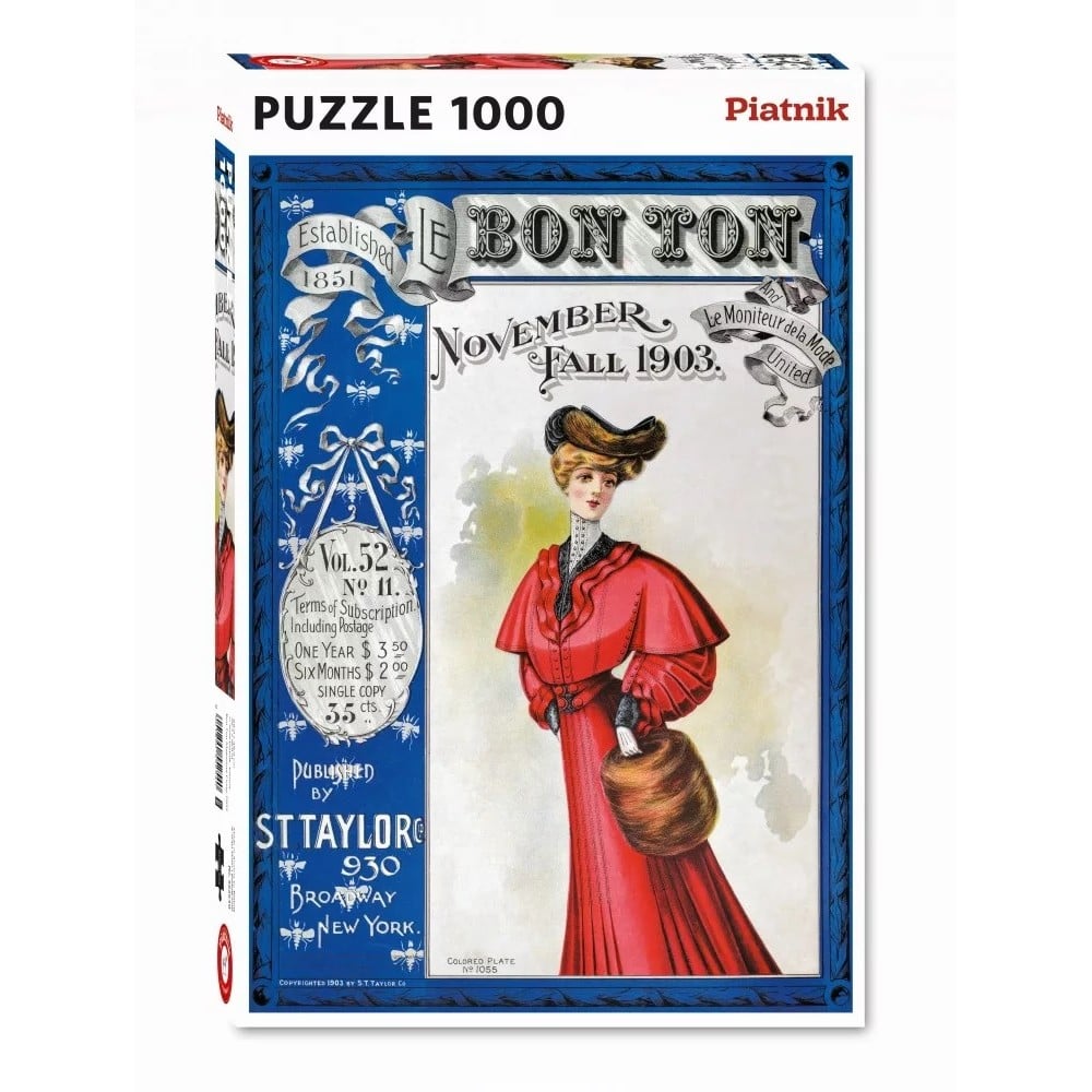 Puzzle 1000 piese - Coperta revistei Bon Ton 1903