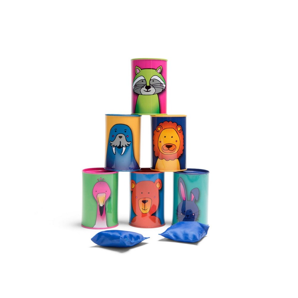 Joc de aruncat conserve cu animale, BS Toys