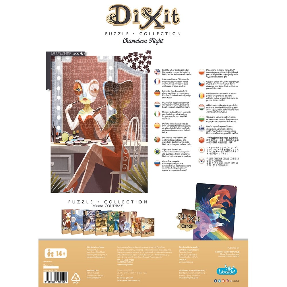 Dixit puzzle 1000 de piese, Între două culori (Chameleon Night 14)